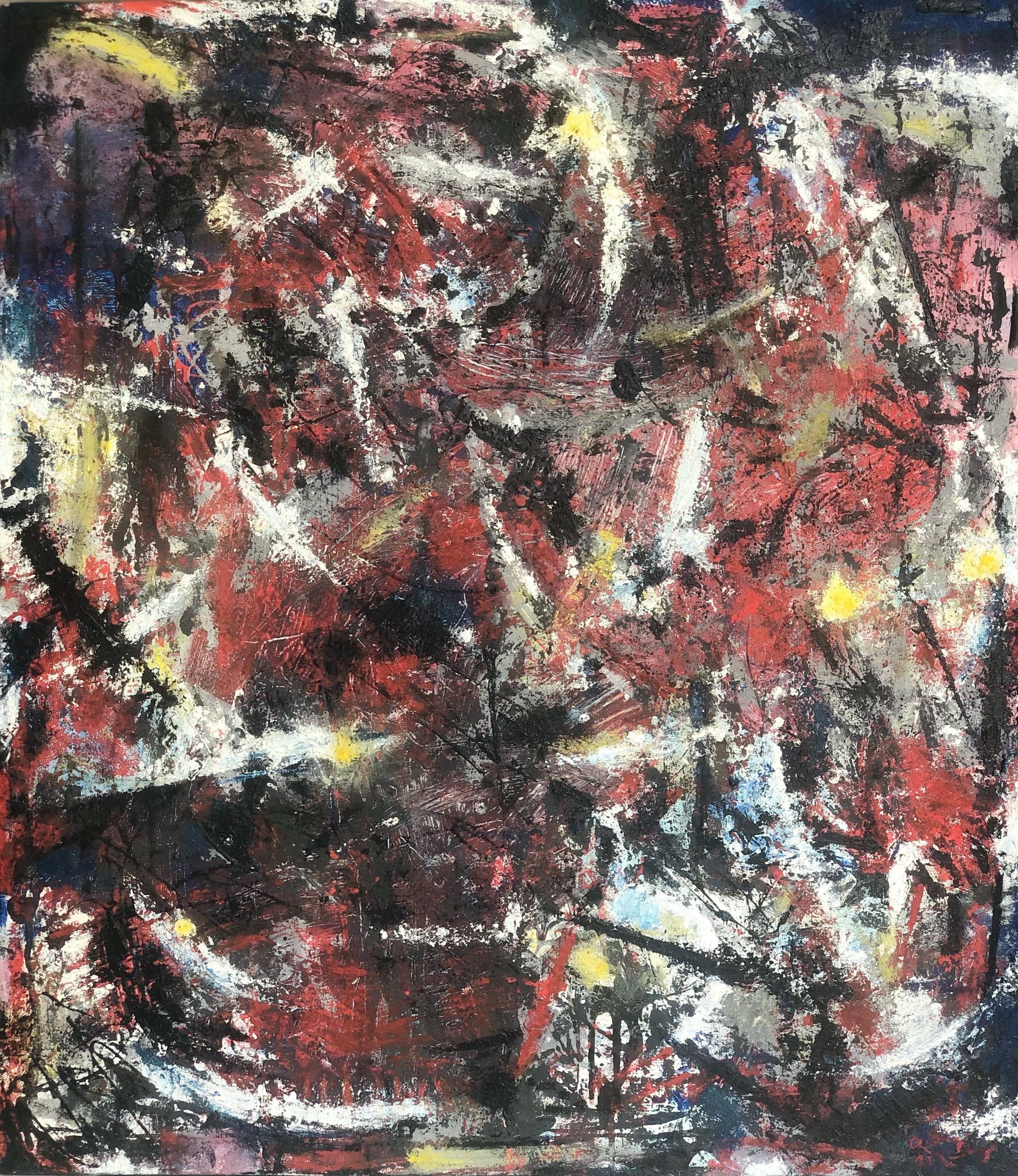 Abstract expressionist background